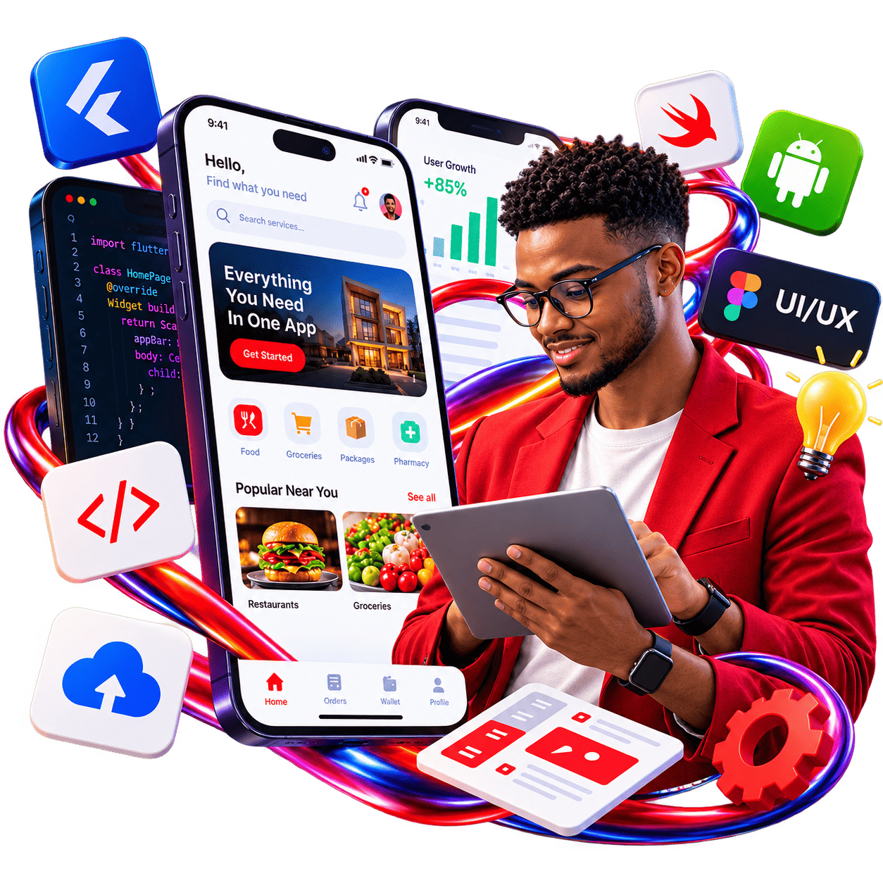 Mobile app development by Adflex Solutions
