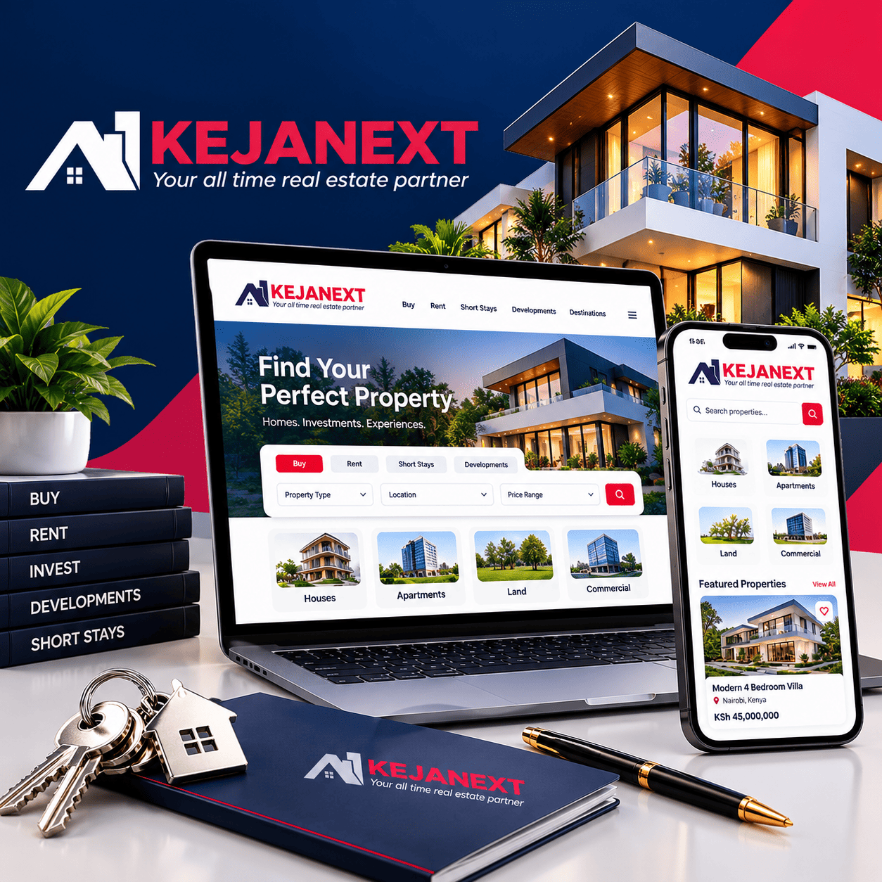 Kejanext real estate property discovery platform